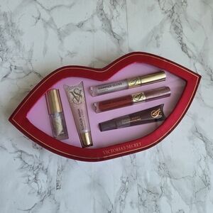 Victoria's Secret Lip Gloss Collection Gift Set Red, Gold & Berry